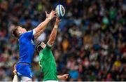 25 February 2023; Federico Ruzza of Italy and James Ryan of Ireland contest a lineout during the Guinness Six Nations Rugby Championship match between Italy and Ireland at the Stadio Olimpico in Rome, Italy. Photo by Seb Daly/Sportsfile