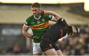 25 February 2023; Adrian Spillane of Kerry tussles with Greg McCabe of Armagh during the Allianz Football League Division 1 match between Kerry and Armagh at Austin Stack Park in Tralee, Kerry. Photo by Eóin Noonan/Sportsfile
