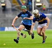 25 February 2023; Fergal Whitely of Dublin in action against Johnny Ryan of Tipperary during the Allianz Hurling League Division Two match between Dublin and Tipperary at Croke Park in Dublin. Photo by Stephen Marken/Sportsfile