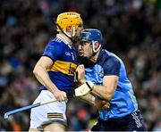 25 February 2023; Séamus Callanan of Tipperary tussles with Eoghan O'Donnell of Dublin during the Allianz Hurling League Division Two match between Dublin and Tipperary at Croke Park in Dublin. Photo by Stephen Marken/Sportsfile