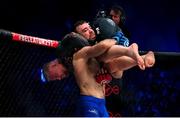 25 February 2023; Mike Shipman, right, in action against Charlie Ward during their Middleweight bout at Bellator 291 in the 3 Arena, Dublin. Photo by David Fitzgerald/Sportsfile