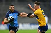 25 February 2023; James McCarthy of Dublin in action against Darragh Bohannon of Clare during the Allianz Football League Division Two match between Dublin and Clare at Croke Park in Dublin. Photo by Stephen Marken/Sportsfile