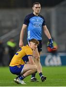 25 February 2023; Dermot Coughlan of Clare and Brian Fenton of Dublin after the Allianz Football League Division Two match between Dublin and Clare at Croke Park in Dublin. Photo by Stephen Marken/Sportsfile