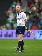 25 February 2023; Assistant referee Wayne Barnes during the Guinness Six Nations Rugby Championship match between Italy and Ireland at the Stadio Olimpico in Rome, Italy. Photo by Seb Daly/Sportsfile