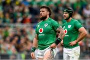 25 February 2023; Andrew Porter, left, and Caelan Doris of Ireland during the Guinness Six Nations Rugby Championship match between Italy and Ireland at the Stadio Olimpico in Rome, Italy. Photo by Seb Daly/Sportsfile