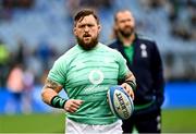25 February 2023; Andrew Porter of Ireland before the Guinness Six Nations Rugby Championship match between Italy and Ireland at the Stadio Olimpico in Rome, Italy. Photo by Ramsey Cardy/Sportsfile