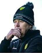 26 February 2023; Donegal manager Paddy Carr during the Allianz Football League Division 1 match between Donegal and Galway at O'Donnell Park in Letterkenny, Donegal. Photo by Ben McShane/Sportsfile