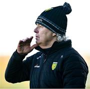 26 February 2023; Donegal manager Paddy Carr during the Allianz Football League Division 1 match between Donegal and Galway at O'Donnell Park in Letterkenny, Donegal. Photo by Ben McShane/Sportsfile