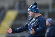 26 February 2023; Roscommon manager Davy Burke during the Allianz Football League Division 1 match between Monaghan and Roscommon at St Tiernach's Park in Clones, Monaghan. Photo by Ramsey Cardy/Sportsfile