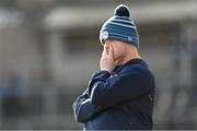 26 February 2023; Roscommon manager Davy Burke during the Allianz Football League Division 1 match between Monaghan and Roscommon at St Tiernach's Park in Clones, Monaghan. Photo by Ramsey Cardy/Sportsfile