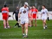 26 February 2023; Kevin O'Callaghan of Kildare leaves the pitch after his side's defeat in the Allianz Football League Division 2 match between Kildare and Derry at St Conleth's Park in Newbridge, Kildare. Photo by Piaras Ó Mídheach/Sportsfile