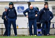 26 February 2023; Kildare manager Glenn Ryan with selectors Johnny Doyle, left, and Anthony Rainbow during the Allianz Football League Division 2 match between Kildare and Derry at St Conleth's Park in Newbridge, Kildare. Photo by Piaras Ó Mídheach/Sportsfile
