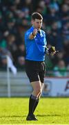 26 February 2023; Referee Seán Stack during the Allianz Hurling League Division 1 Group A match between Galway and Limerick at Pearse Stadium in Galway. Photo by Seb Daly/Sportsfile