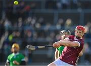 26 February 2023; Tom Monaghan of Galway during the Allianz Hurling League Division 1 Group A match between Galway and Limerick at Pearse Stadium in Galway. Photo by Seb Daly/Sportsfile