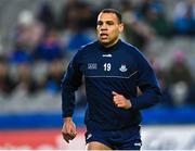 25 February 2023; Craig Dias of Dublin in the warm-up before the Allianz Football League Division 2 match between Dublin and Clare at Croke Park in Dublin. Photo by Piaras Ó Mídheach/Sportsfile