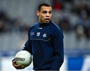 25 February 2023; Craig Dias of Dublin in the warm-up before the Allianz Football League Division 2 match between Dublin and Clare at Croke Park in Dublin. Photo by Piaras Ó Mídheach/Sportsfile