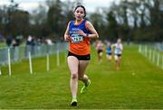 12 February 2023; Fern Mullane of West Muskerry AC, Cork, competing in the Girls U17 3000m during the 123.ie National Intermediate, Masters & Juvenile B Cross Country Championships at Gowran Demense in Kilkenny. Photo by Sam Barnes/Sportsfile