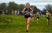 12 February 2023; Caoimhe Phelan of St Senans AC, Kilkenny, competing in the Girls U17 3000m during the 123.ie National Intermediate, Masters & Juvenile B Cross Country Championships at Gowran Demense in Kilkenny. Photo by Sam Barnes/Sportsfile