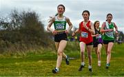 12 February 2023; Eabha Mullally of St Joseph's AC, Kilkenny, competing in the Girls U17 3000m during the 123.ie National Intermediate, Masters & Juvenile B Cross Country Championships at Gowran Demense in Kilkenny. Photo by Sam Barnes/Sportsfile