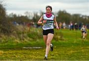 12 February 2023; Emma Bell of Midleton AC, Cork, competing in the Girls U17 3000m during the 123.ie National Intermediate, Masters & Juvenile B Cross Country Championships at Gowran Demense in Kilkenny. Photo by Sam Barnes/Sportsfile