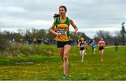 12 February 2023; Lauren Miney of Annalee AC, Cavan, during the 123.ie National Intermediate, Masters & Juvenile B Cross Country Championships at Gowran Demense in Kilkenny. Photo by Sam Barnes/Sportsfile