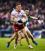 25 February 2023; Conn Kilpatrick of Tyrone and Diarmuid O'Connor of Mayo during the Allianz Football League Division 1 match between Mayo and Tyrone at Hastings Insurance MacHale Park in Castlebar, Mayo. Photo by Ben McShane/Sportsfile