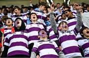 27 February 2023; Clongowes Wood College supporters before the Bank of Ireland Leinster Rugby Schools Senior Cup Quarter Final match between Clongowes Wood College and St Michael’s College at Energia Park in Dublin. Photo by David Fitzgerald/Sportsfile
