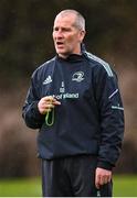 27 February 2023; Senior coach Stuart Lancaster during a Leinster rugby squad training session at UCD in Dublin. Photo by Piaras Ó Mídheach/Sportsfile