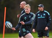 27 February 2023; Jamie Osborne during a Leinster rugby squad training session at UCD in Dublin. Photo by Piaras Ó Mídheach/Sportsfile