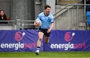 27 February 2023; Charles Foley of St Michaels College scores his side's fifth try during the Bank of Ireland Leinster Rugby Schools Senior Cup Quarter Final match between Clongowes Wood College and St Michael’s College at Energia Park in Dublin. Photo by David Fitzgerald/Sportsfile