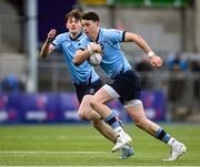 27 February 2023; Mark Canniffe of St Michaels College during the Bank of Ireland Leinster Rugby Schools Senior Cup Quarter Final match between Clongowes Wood College and St Michael’s College at Energia Park in Dublin. Photo by David Fitzgerald/Sportsfile