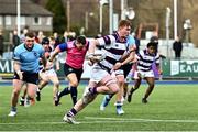 27 February 2023; Alex Kelly of Clongowes Wood College during the Bank of Ireland Leinster Rugby Schools Senior Cup Quarter Final match between Clongowes Wood College and St Michael’s College at Energia Park in Dublin. Photo by Giselle O'Donoghue/Sportsfile