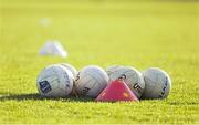 25 February 2023; A view of footballs before the Allianz Football League Division 1 match between Kerry and Armagh at Austin Stack Park in Tralee, Kerry. Photo by Eóin Noonan/Sportsfile