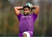 28 February 2023; Daniel Okeke during a Munster rugby squad training session at University of Limerick in Limerick. Photo by David Fitzgerald/Sportsfile