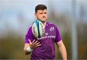 28 February 2023; Fineen Wycherley during a Munster rugby squad training session at University of Limerick in Limerick. Photo by David Fitzgerald/Sportsfile