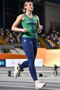 1 March 2023; Kate O'Connor of Ireland trains ahead of the European Indoor Athletics Championships at Ataköy Athletics Arena in Istanbul, Türkiye. Photo by Sam Barnes/Sportsfile
