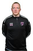 28 February 2023; Manager Stephen Quinn poses for a portrait during a Wexford Youths squad portrait session at South East Technological University in Carlow. Photo by Tyler Miller/Sportsfile