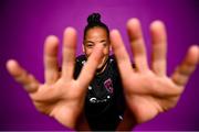 28 February 2023; Rianna Jarrett poses for a portrait during a Wexford Youths squad portrait session at South East Technological University in Carlow. Photo by Eóin Noonan/Sportsfile