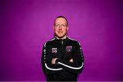 28 February 2023; Manager Stephen Quinn poses for a portrait during a Wexford Youths squad portrait session at South East Technological University in Carlow. Photo by Eóin Noonan/Sportsfile