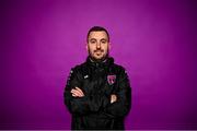 28 February 2023; Strength & Conditioning coach Damien Byrne poses for a portrait during a Wexford Youths squad portrait session at South East Technological University in Carlow. Photo by Eóin Noonan/Sportsfile