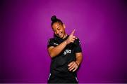 28 February 2023; Rianna Jarrett poses for a portrait during a Wexford Youths squad portrait session at South East Technological University in Carlow. Photo by Eóin Noonan/Sportsfile