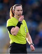 25 February 2023; Referee Louise Thompson during the FAI Women's President's Cup match between Athlone Town and Shelbourne at Athlone Town Stadium in Athlone, Westmeath. Photo by Stephen McCarthy/Sportsfile