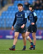 28 February 2023; Finn Watt of Castleknock College during the Bank of Ireland Leinster Schools Junior Cup Quarter Final match between Castleknock College v St Michael’s College at Energia Park in Dublin. Photo by Ben McShane/Sportsfile