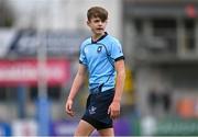 28 February 2023; Josh Divilly of St Michael's College during the Bank of Ireland Leinster Schools Junior Cup Quarter Final match between Castleknock College v St Michael’s College at Energia Park in Dublin. Photo by Ben McShane/Sportsfile