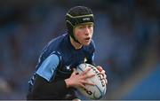 28 February 2023; Brian Caffery of Castleknock College during the Bank of Ireland Leinster Schools Junior Cup Quarter Final match between Castleknock College v St Michael’s College at Energia Park in Dublin. Photo by Ben McShane/Sportsfile