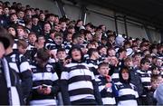 2 March 2023; Belvedere College supporters during the Bank of Ireland Leinster Schools Junior Cup Quarter Final match between Cistercian College Roscrea and Belvedere College at Energia Park in Dublin. Photo by Giselle O'Donoghue/Sportsfile