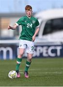 1 March 2023; Cead McGrath of Republic of Ireland during the U15 international friendly match between Republic of Ireland and Wales at the Carlisle Grounds in Bray. Photo by Piaras Ó Mídheach/Sportsfile