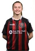 2 March 2023; Izzy Chambers poses for a portrait during a Bohemians squad portrait session at DCU Sports Complex in Dublin. Photo by Tyler Miller/Sportsfile