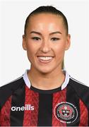 2 March 2023; Fiona Donnelly poses for a portrait during a Bohemians squad portrait session at DCU Sports Complex in Dublin. Photo by Tyler Miller/Sportsfile