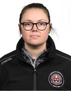 2 March 2023; Backroom Staff Emma McDonagh poses for a portrait during a Bohemians squad portrait session at DCU Sports Complex in Dublin. Photo by Tyler Miller/Sportsfile